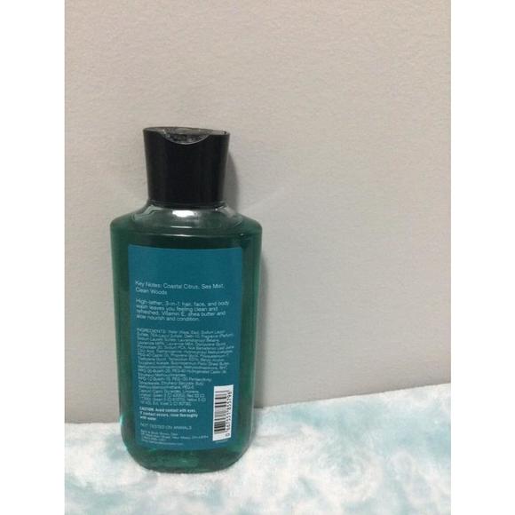 BATH & BODY WORKS ATLANTIC 3 IN 1 HAIR FACE BODY WASH SHOWER GEL SHAMPOO NEW - Picture 2 of 3